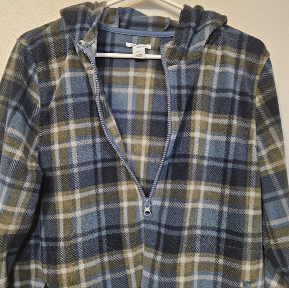 O’Neill Women Pullover Flannel Fleece 1/4 Zip Pockets Sweatshirt - Size Large - Picture 8 of 10